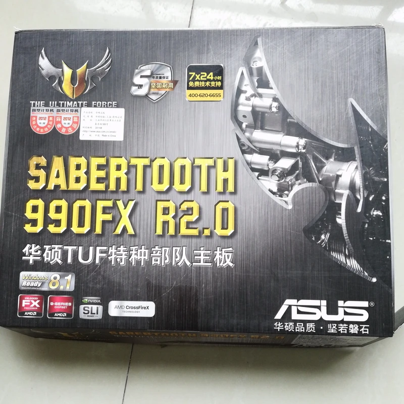 SABERTOOTH 990FX R2.0 المقبس AM3 + DDR3 32 GB 990FX سطح اللوحة دعم FX8350 ، في origianl مربع ، 99% جديد SABERTOOTH 990FX R2.0 المقبس AM3 + DDR3 32 GB 990FX سطح اللوحة دعم FX8350 ، في origianl مربع ، 99% جديد