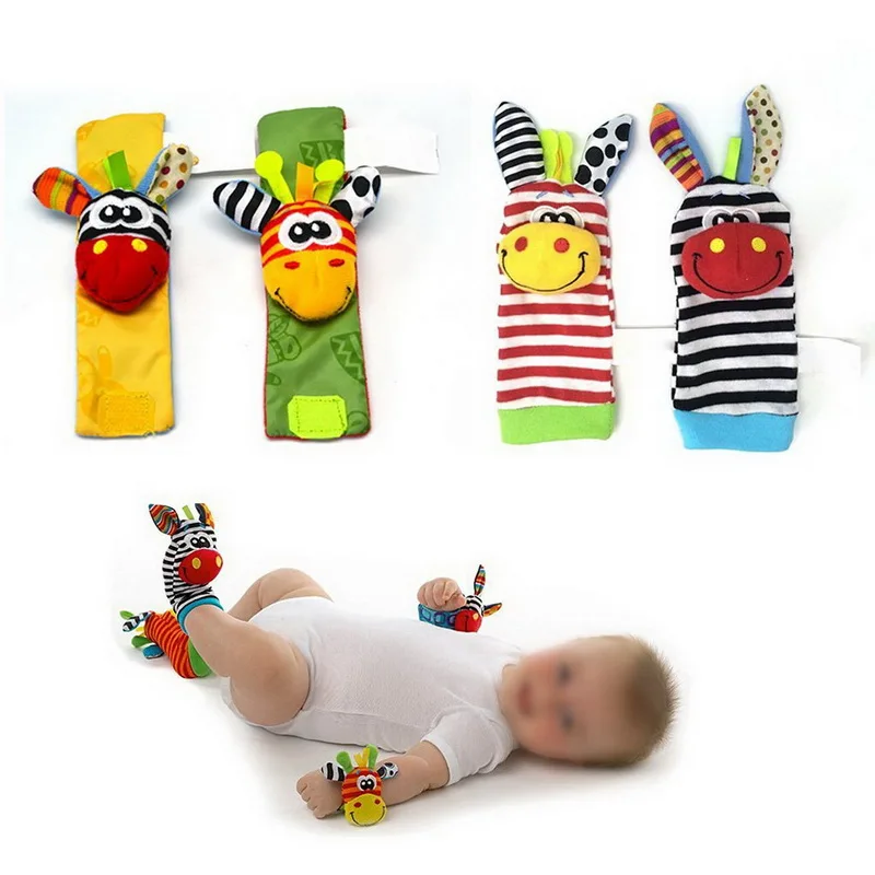 Buy 4pcs Colorful Lovely Soft Cloth Animal Baby