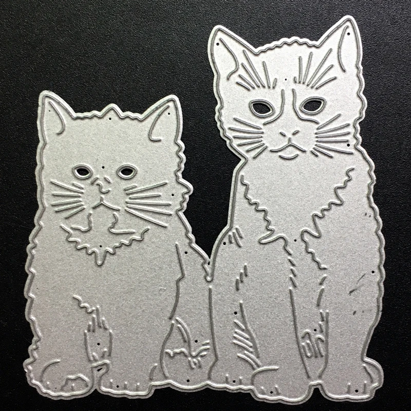 

SCD874 Cat Metal Cutting Dies For Scrapbooking Stencils DIY Album Cards Decoration Embossing Folder Die Cuts Cutter Tools New