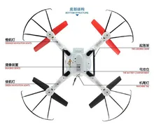 WL Toys Can See Live Video V686G 5.8G FPV 4CH 6 Axis Drone RC Helicopter Quadcopter with HD Camera RTF VS JJRC H9D H8C V666 CX20