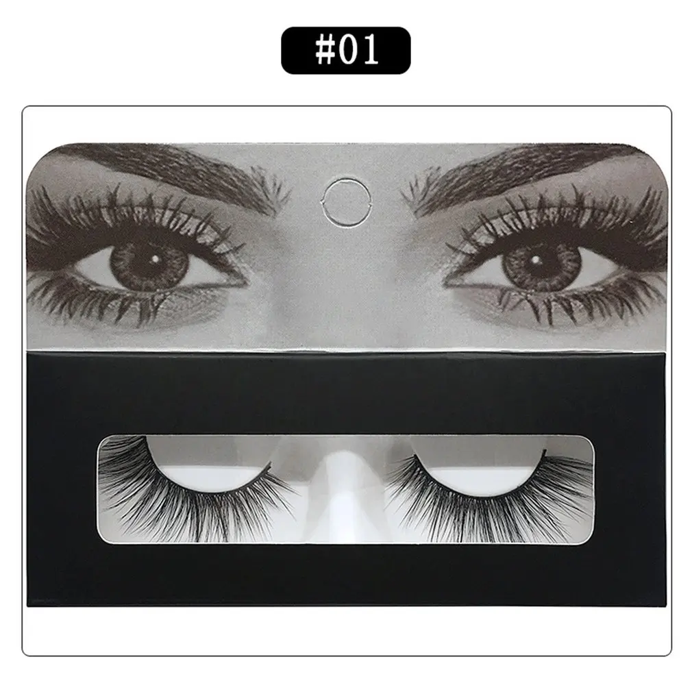 

Natural Curling False Eyelashes Natural Long False Eyelash Curling Stereo Hand-Made Chemical Fiber Stem False Eyelashes
