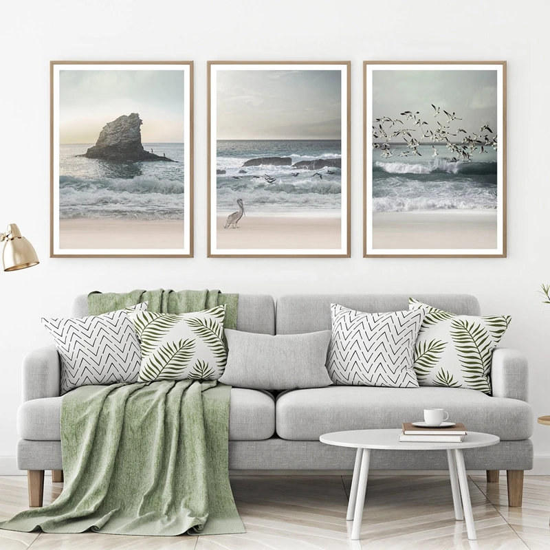 ocean wall art print living room decor