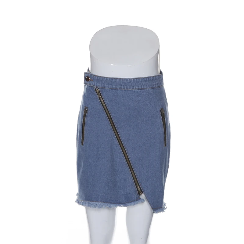 Meyoung Sexy Mini Skirt Women Skirts Summer Denim Skirt Bodycon Pencil Jeans Robe Femme Beach Night Wrap Zipper Ladies Club
