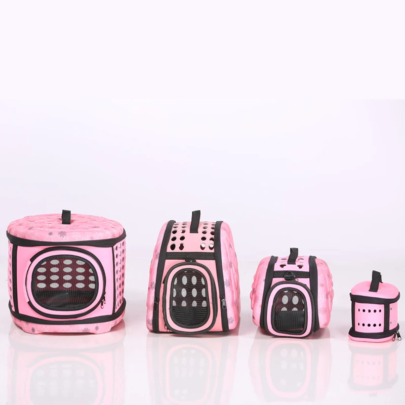 Foldable EVA Cat Small Dog Carrier Transport Bag Travel Cage Outdoor