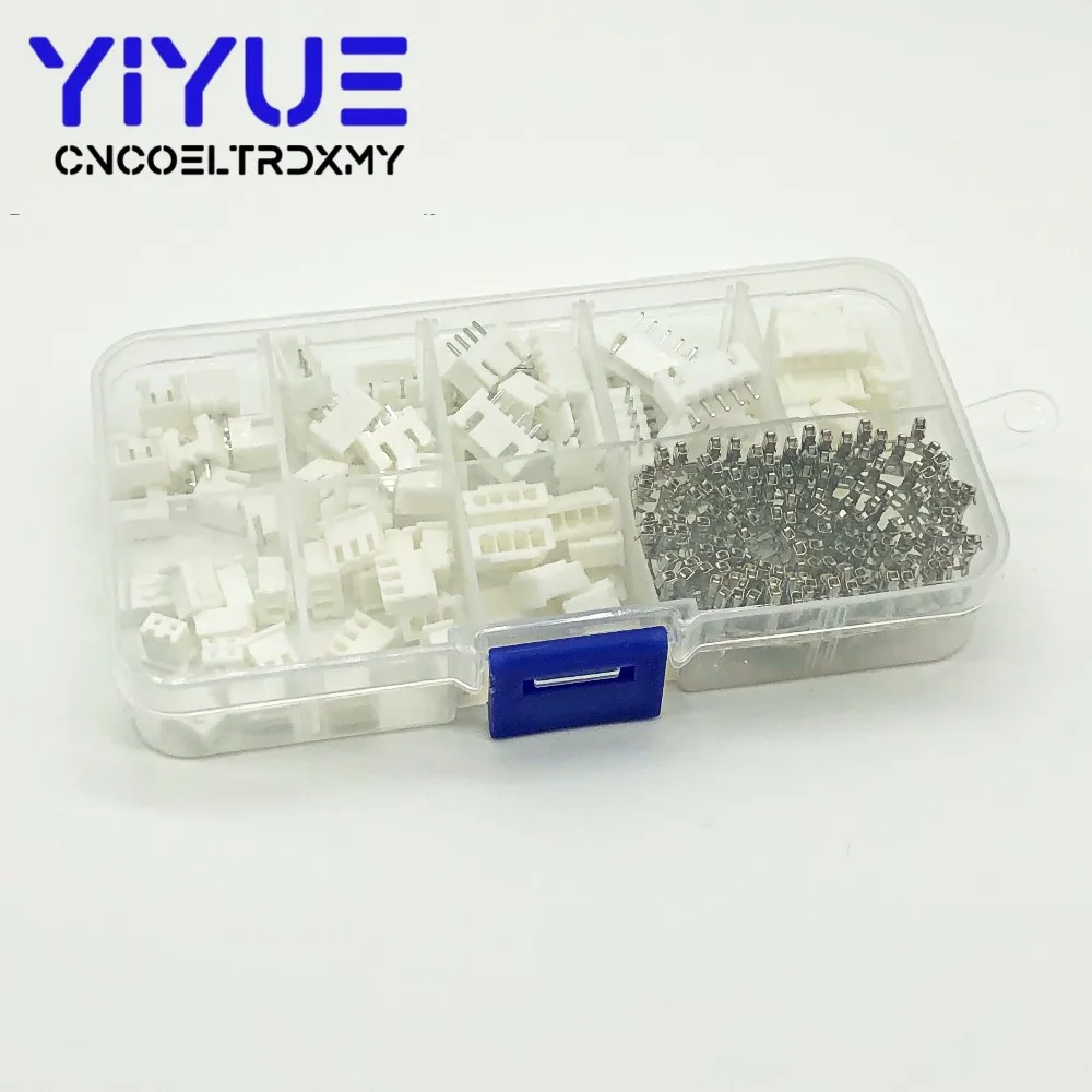 220pcs XH2.54 2p 3p 4p 5pin 2.54mm Pitch Terminal Kit