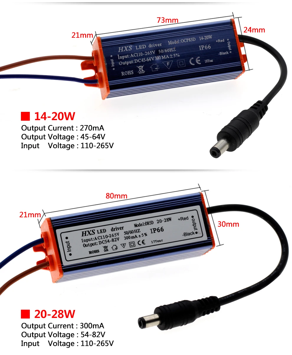 Светодиодный драйвер AC85V-265V 6 Вт, 10 Вт, 20 Вт, 28W 42W 54 Вт светильник ingtransformers для Панель светильник драйвер