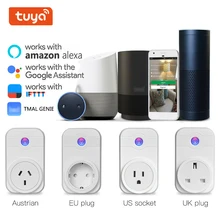 WiFi Smart Power Socket Plug With Remote Control Compatible With Amazon Alexa Google Home Mini Smart Home Automation AU/EU/US/UK uk wifi smart plug smart home power socket for amazon alexa google home app remote control electric appliances schedule function