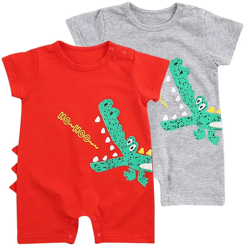 

Famuka Baby Rompers Overall Short Sleeve Jumpsuit Cute Cartoon Printed Newborn Infant Baby Boy Girl Clothes Casual Cotton Roupas