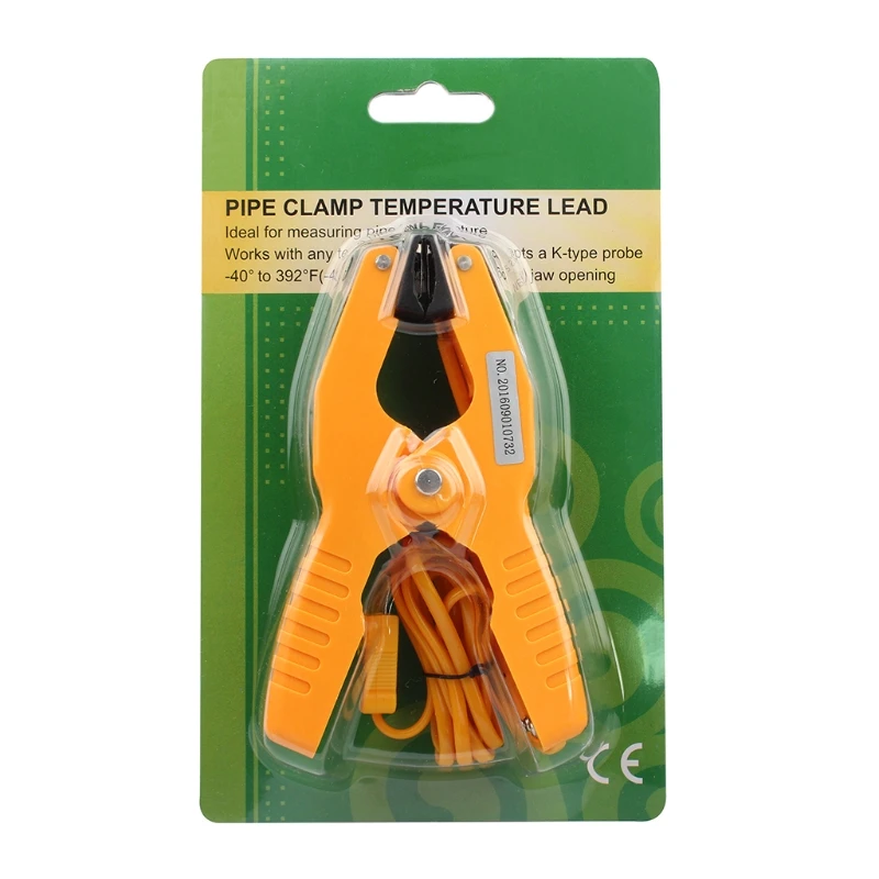 

Everlasting Type K Probe Thermocouple Temperature Clamp Lead Sensor Pipe Clamp Diagnostic