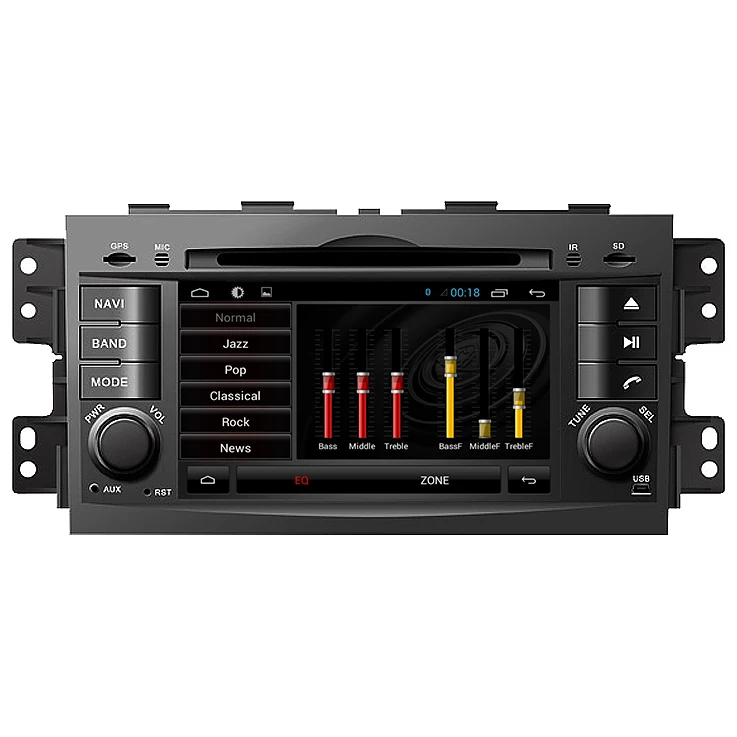 Clearance Android 6.0 Quad Core 1024*600 Car DVD GPS for Kia Mohave Borrego 2 din car Radio Stereo Navigation  Head Unit Bluetooth Wifi 3G 6