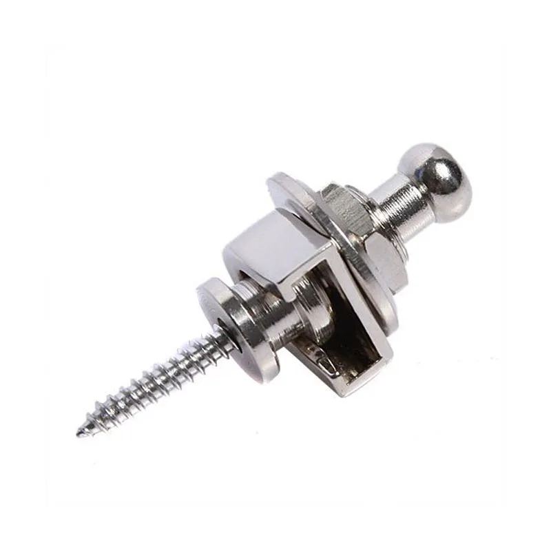 Guitar Strap Lock Button Schaller-Style Straplock for all Acoustic Electric Bass Guitarra - Color Chrome/Black Guitar Strap Lock Button Schaller-Style Straplock for all Acoustic Electric Bass Guitarra - Color Chrome/Black