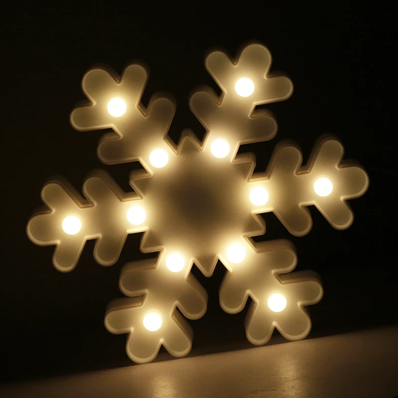  LED Lamp 3D Night Lights Marquee Treelet Snowflake Bell Davids Deer LED Letter Night Lamp Baby Bedr - 32829772812