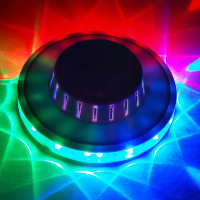 

CANSHUO UFO 8W 48 LED Sunflower Wall light LED Magic RGB Rotating stage Light for Home Children Party Wedding Birthday Xmas