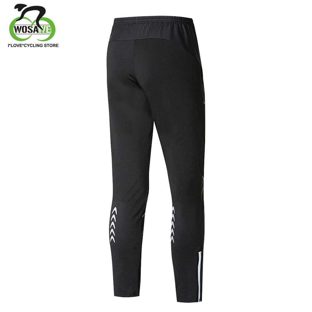 WOSAWE ветрозащитные штаны для бега из водонепроницаемой искусственной кожи, термо-штаны для велоспорта, походов, рыбалки, велоспорта, фитнеса, брюки для мужчин и женщин