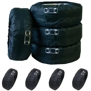

16-22'' 4x SUV Truck 4x4 Spare Tyre Storage Protection Cover Carry Tote Bag 16"-22" Tire Cover