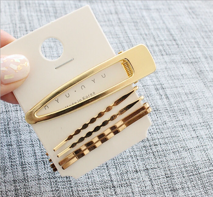 Женская жемчужная заколка золотистая шпилька скользящие ручки заколка аксессуары для волос AU - Цвет: 8