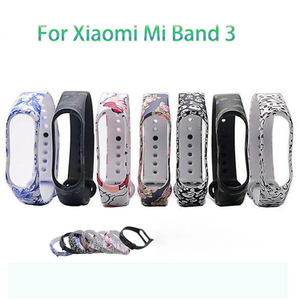 Силиконовые носимых устройств ремешок для Xiaomi MI Band 3 носимый смарт браслет аксессуары замена Band