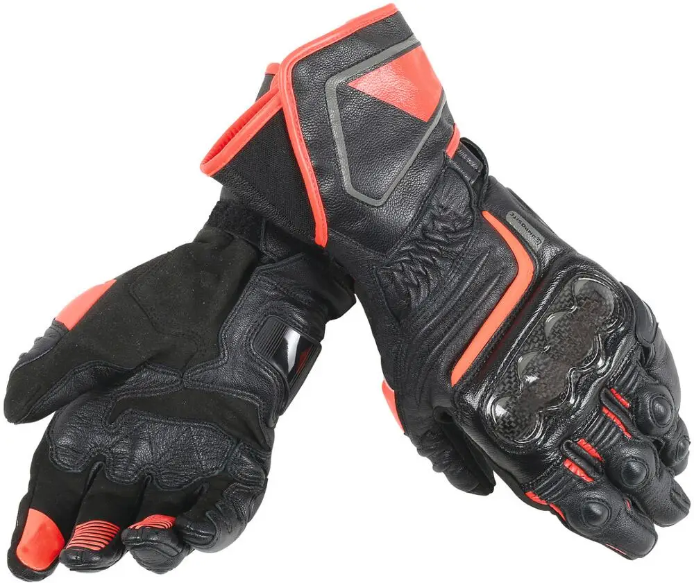 Мотоциклетные Перчатки Dain Druid d1 длинные перчатки размер M черные/белые мотоциклетные/велосипедные перчатки - Цвет: Оранжевый