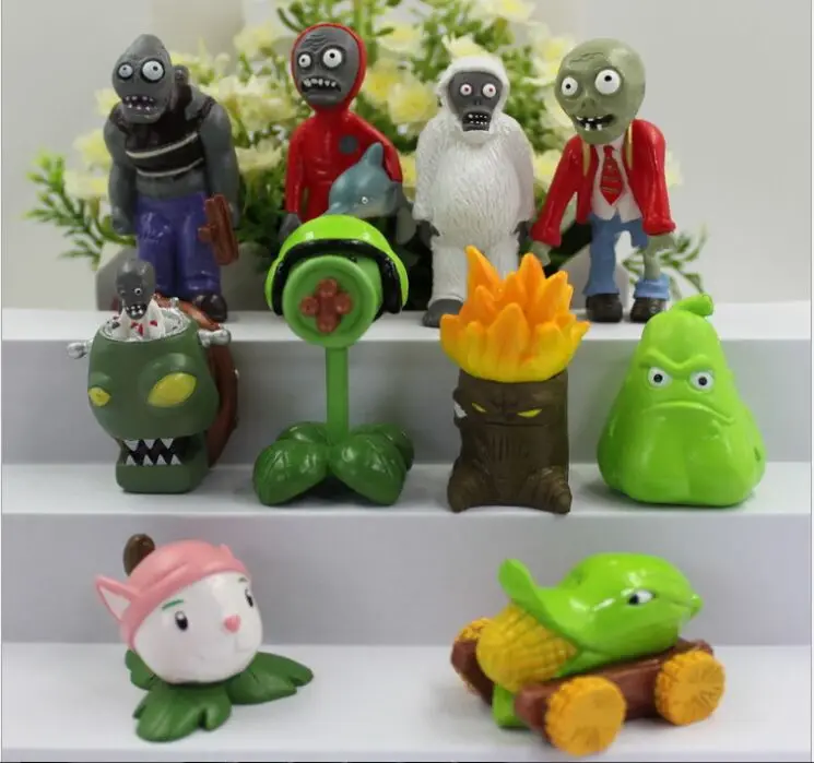 

Free shipping! 10pcs/set PVZ Plants vs Zombies Game 2 Toys for boys PVC Action Figures Toy plants vs zombies toy child's play
