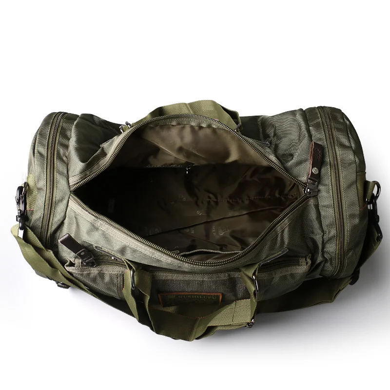 RuilTravel Camuflagem Bolsas para homens, Saco de pano Oxford dobrável, Bolsa de ombro impermeável portátil, Bolsas de lazer