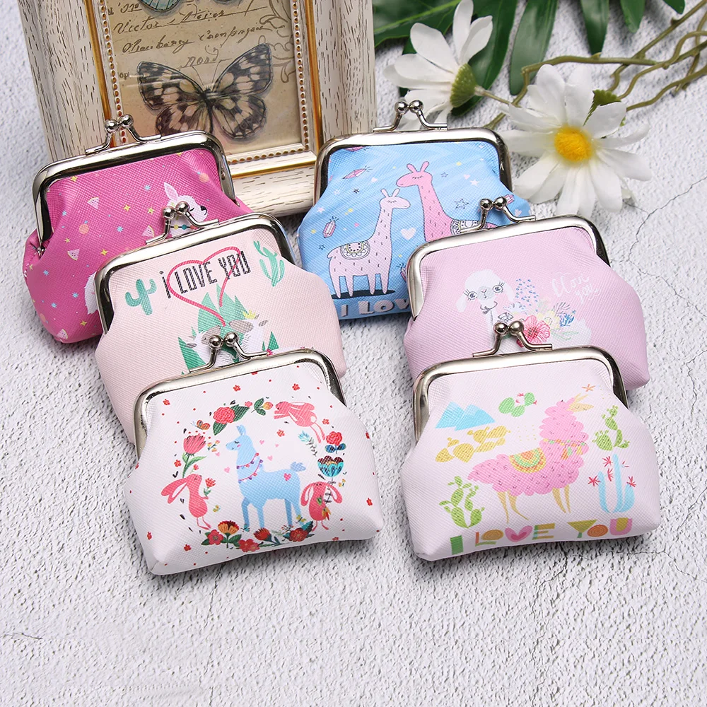 

New Cute Kids Small Mini Wallet Women's Purse Coin Wallet Coin Purse Pouch Money Pouch Cactus Change Pouch Key Holder Bag