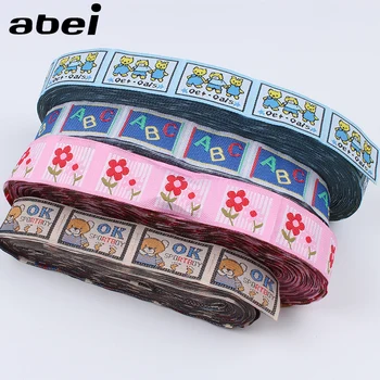 

50PCS Mix Styles Cartoon Woven Labels Handmade Craft Label Tag Embroidery Tags for Kids Baby Garment Diy Bags Sewing Accessories