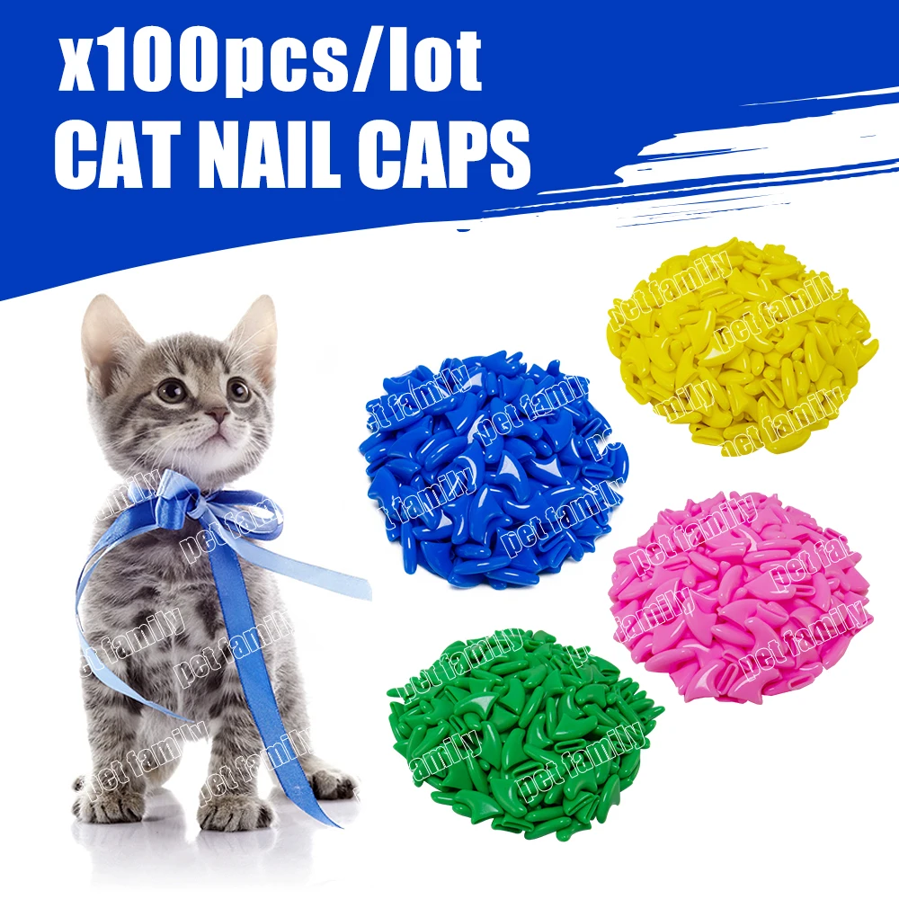 Free Shipping 100 pcs/lot Pet Cat soft paws Grooming Floor Protect Pet