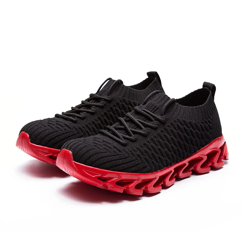 MWY Мужская Вулканизированная обувь дышащая Нескользящая повседневная обувь Heren Schoenen черные кроссовки мужские кроссовки для прогулок - Цвет: Красный