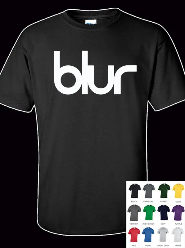 Blur Brit Pop 100% хлопковая взрослая футболка все размеры и цвета Новые футболки