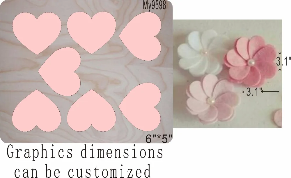 

Love flowers Wooden die fit MY