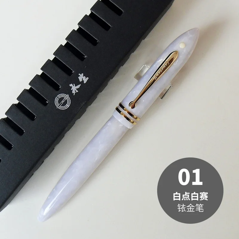 Классическая оригинальная перьевая ручка wingsung 626 Boutique celluloid из иридия 0 5 мм