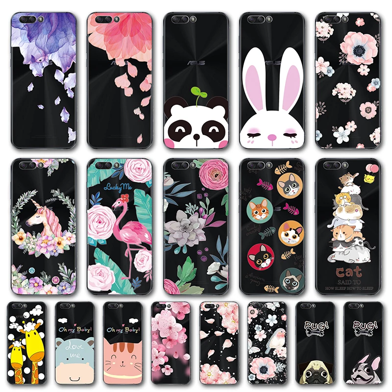 

YOUVEI Cover Case For Asus Zenfone 4 ZE554KL 5.5 inch 3D Relief Flower Bird Lace Soft TPU Phone Cases For Asus Zenfone 4 ZE554KL