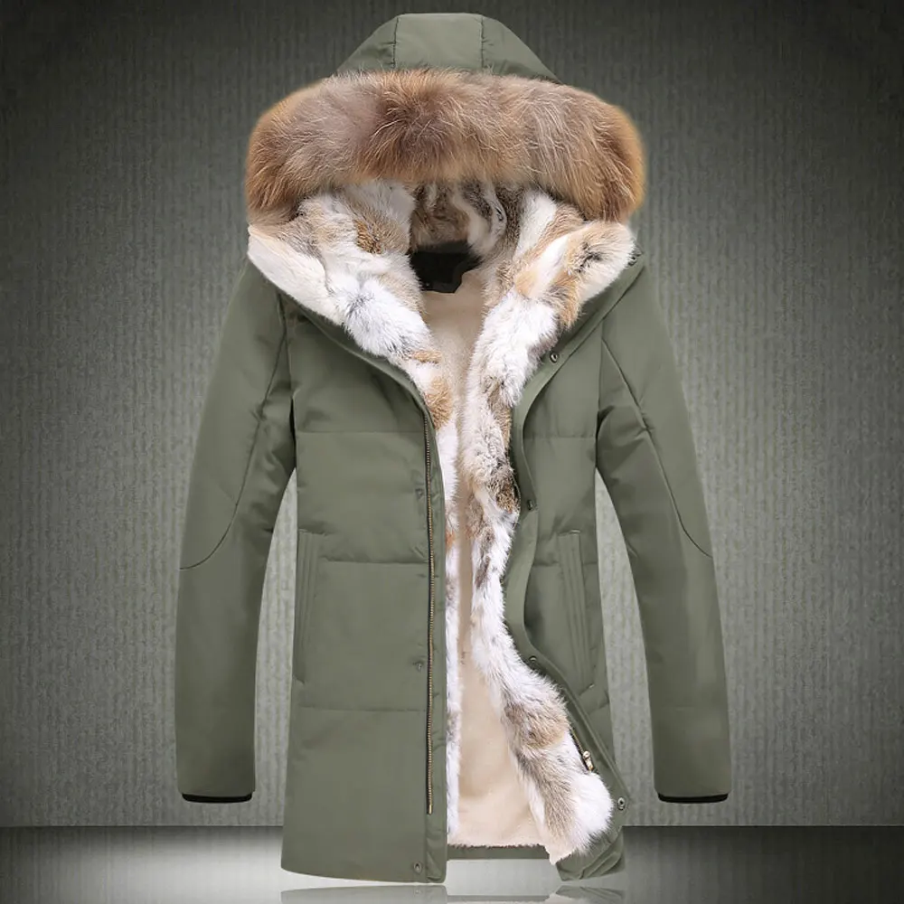 Новинка, зимнее Мужское пальто с меховым капюшоном, повседневная армейская тактическая куртка, Мужская парка, пальто, брендовая мужская ветровка с меховым воротником, куртки G020