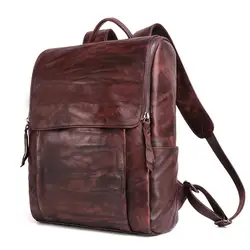 Nesitu Винтаж Кофе растительного дубления из натуральной кожи 14 ''15,6'' ноутбуков женские и мужские рюкзаки женские мужские дорожные сумки M6390