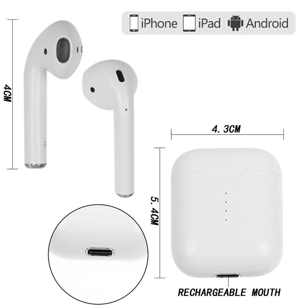 

Flexible Light Comfortable Fit Line Type TWS Wireless Bluetooth WiFi Earbuds Earphone Stereo In Ear For iPhone Mobile phone