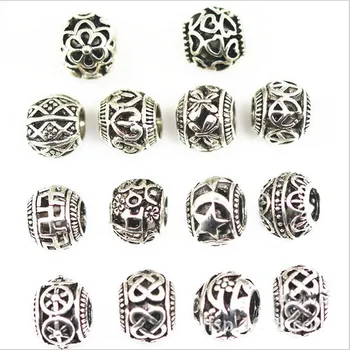 Tibetan Silver Metal Hollow Beads 1