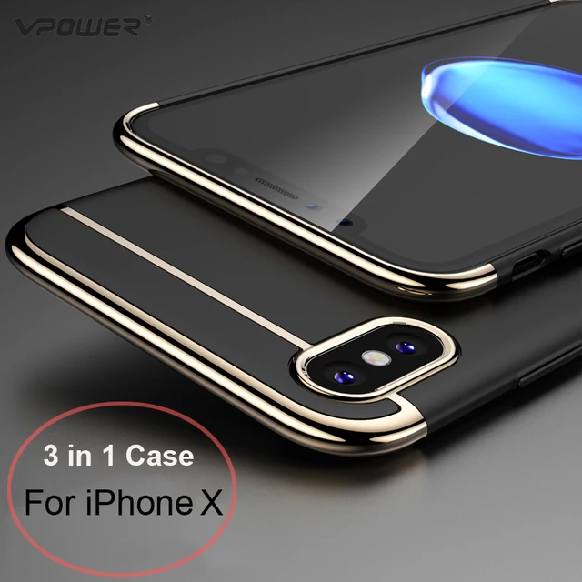 สำหรับiPhone XกรณีV Power 3 in 1อัลตร้าบางกรณีสำหรับแอป