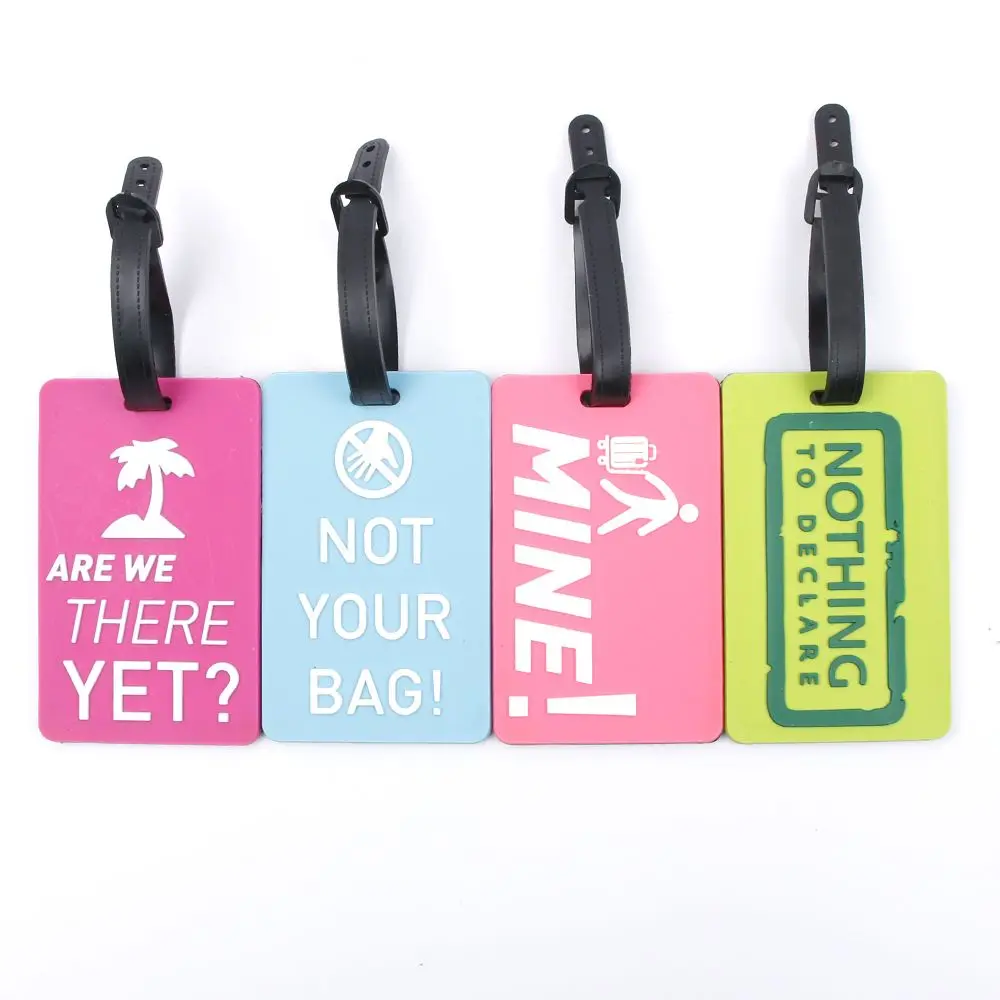 

New Travel Accessories Suitcase Environmental Protection Cover Luggage Tags Identifier Label ID Address Holder Luggage Tag