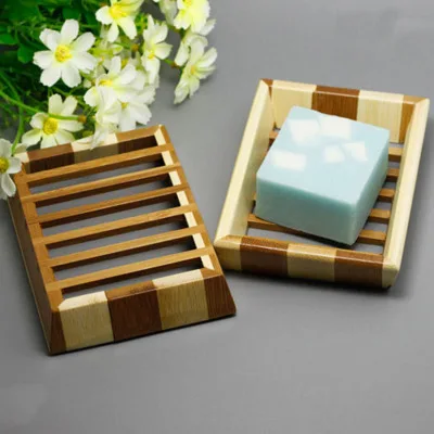 

Creative models Simple and elegant green bamboo can be customized free logo soap box Soap tray wood bamboo soap rack