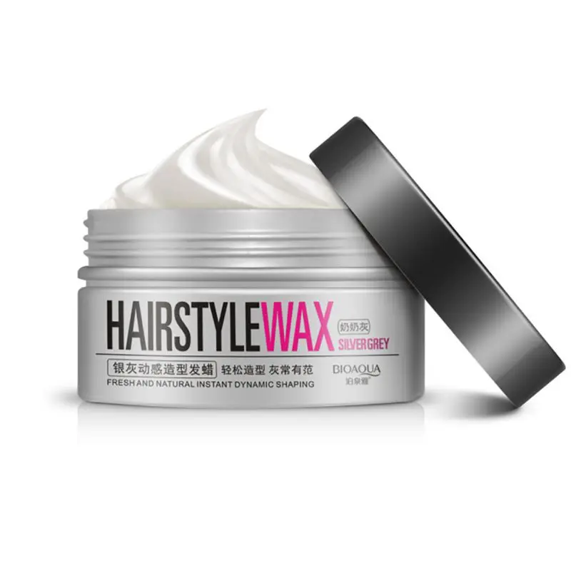 

Silver Wax Men And women Professional Hair Pomades,Moisturizing Styling Fluffy Matte Stereotypes Waxes ,Hair Gel Pomades
