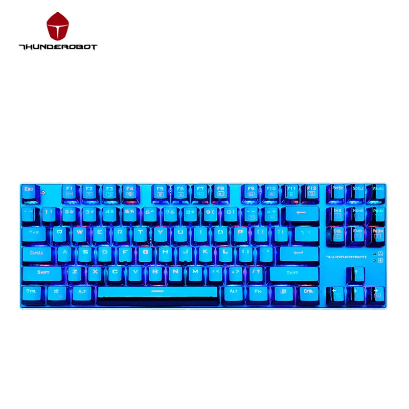 

ThundeRobot Blue K750C 87 Keys Mechanical Keyboard Cyan switch Multiple Colors RGB Backlight Gaming Keyboard Waterproof