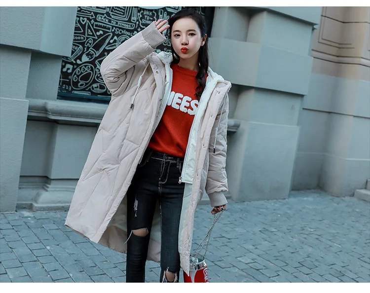 Winter Woman Coats 2019 Down Cotton Clothing Medium Long Section Winter Jacket Women Stylish Elegant Bf Bread Cotton Clothing (7)