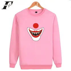 Luckyfridayf 2018 Стивена Кинга это Толстовки Для мужчин плюс Размеры Pennywise фильм ужасов Толстовка Для мужчин Уличная Толстовки Толстовка