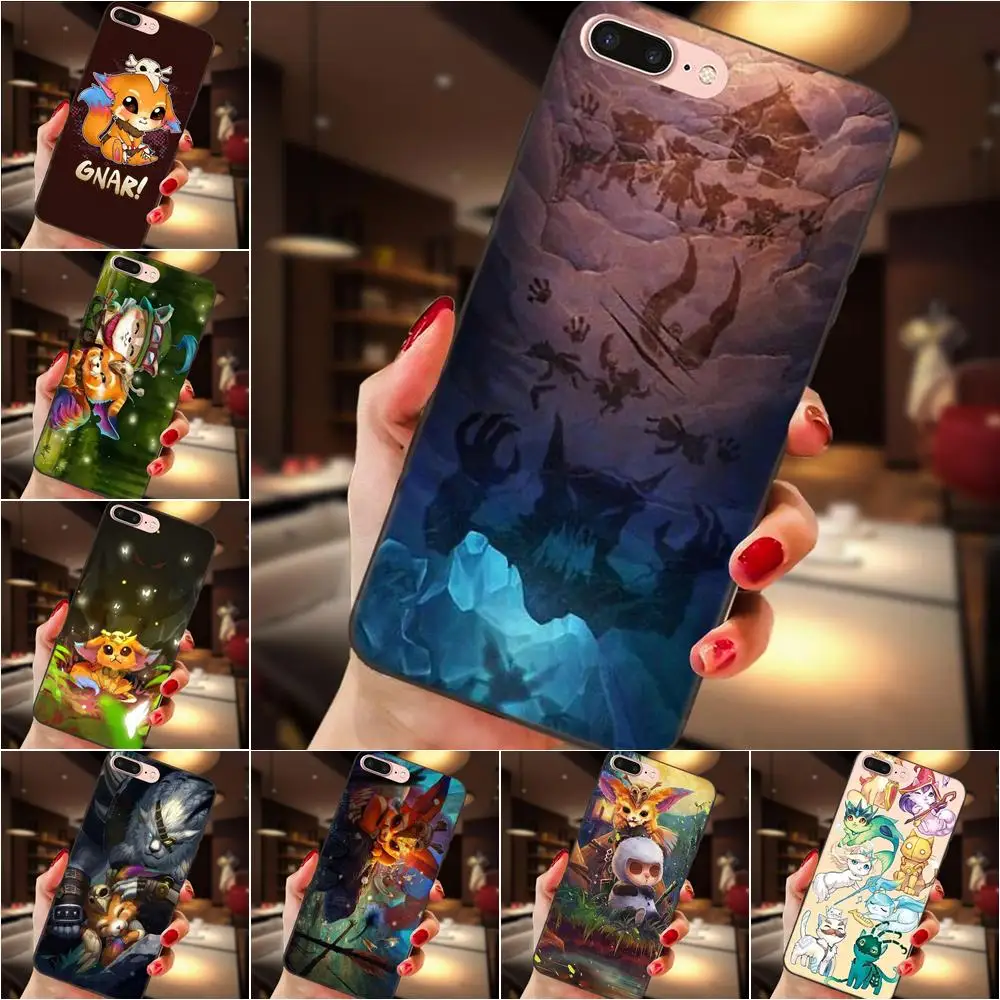 

Gnar League Of Legends Soft TPU Custom Phone For Apple iPhone 4 4S 5 5S SE 6 6S 7 8 Plus X XS Max XR