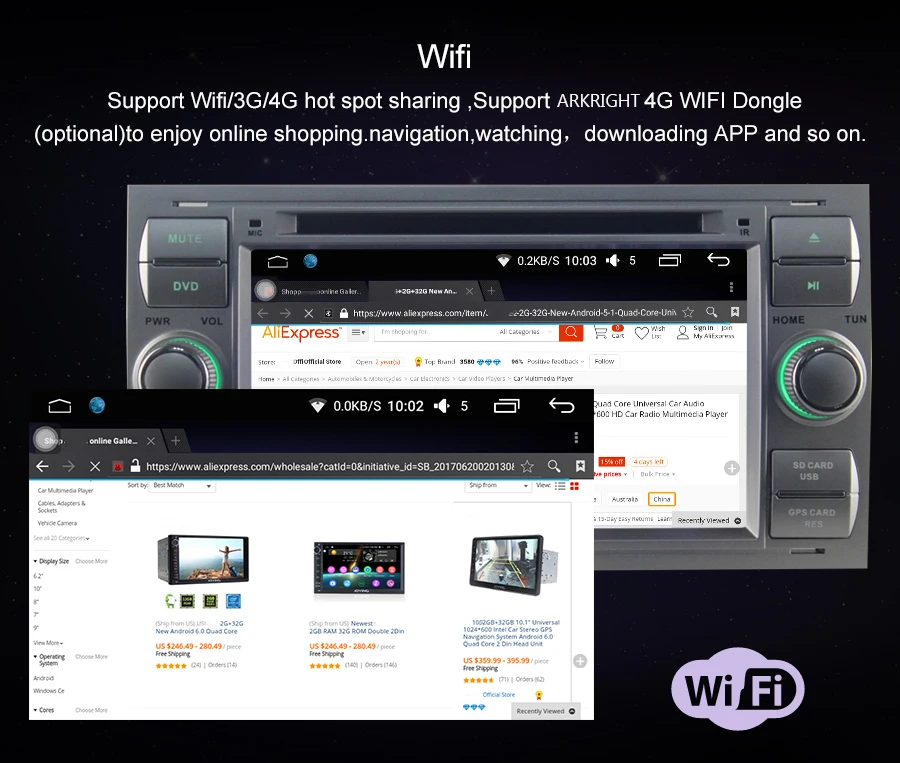 Perfect 7" 2 din 2GB Ram Car Radio Audio Stereo HD GPS Navigation Head unit For Ford Focus Fusion Multimedia Player Support DAB OBD DVR 8