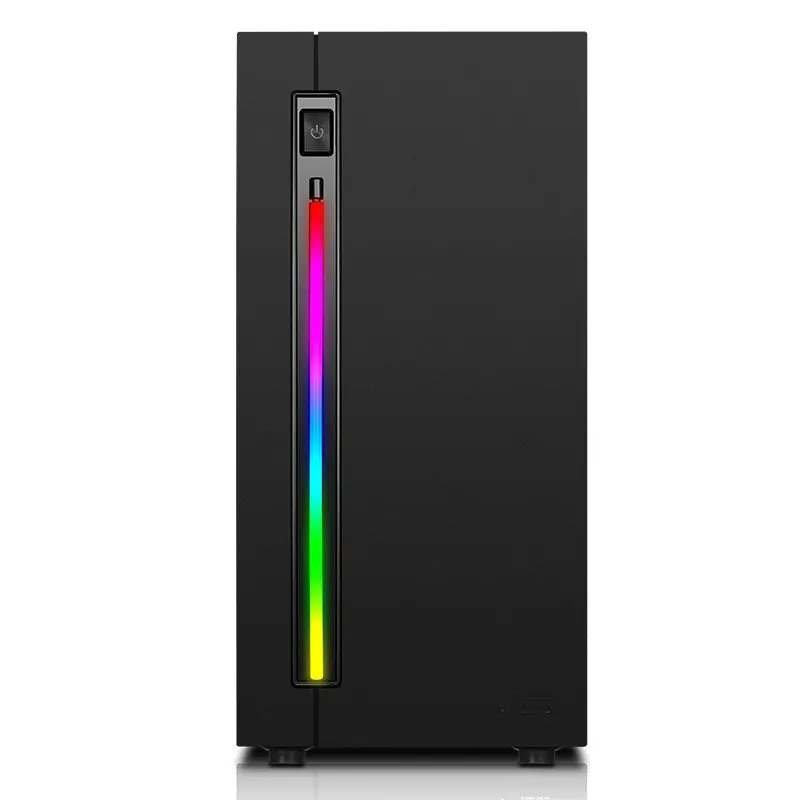 Мини ПК игровой компьютерный чехол шасси RGB светящийся Настольный вертикальный MicroATX, ITX материнская плата геймера для дома и офиса gabinete computador