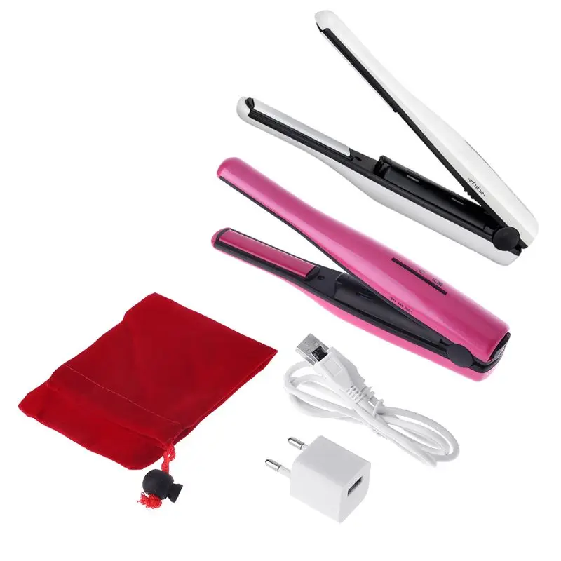 

Ceramic Tourmaline Plate Rechargeable Hair Straightener Styling Tool EU Plug AC 100-240V 50/60Hz Styling Accessory Flat Iron
