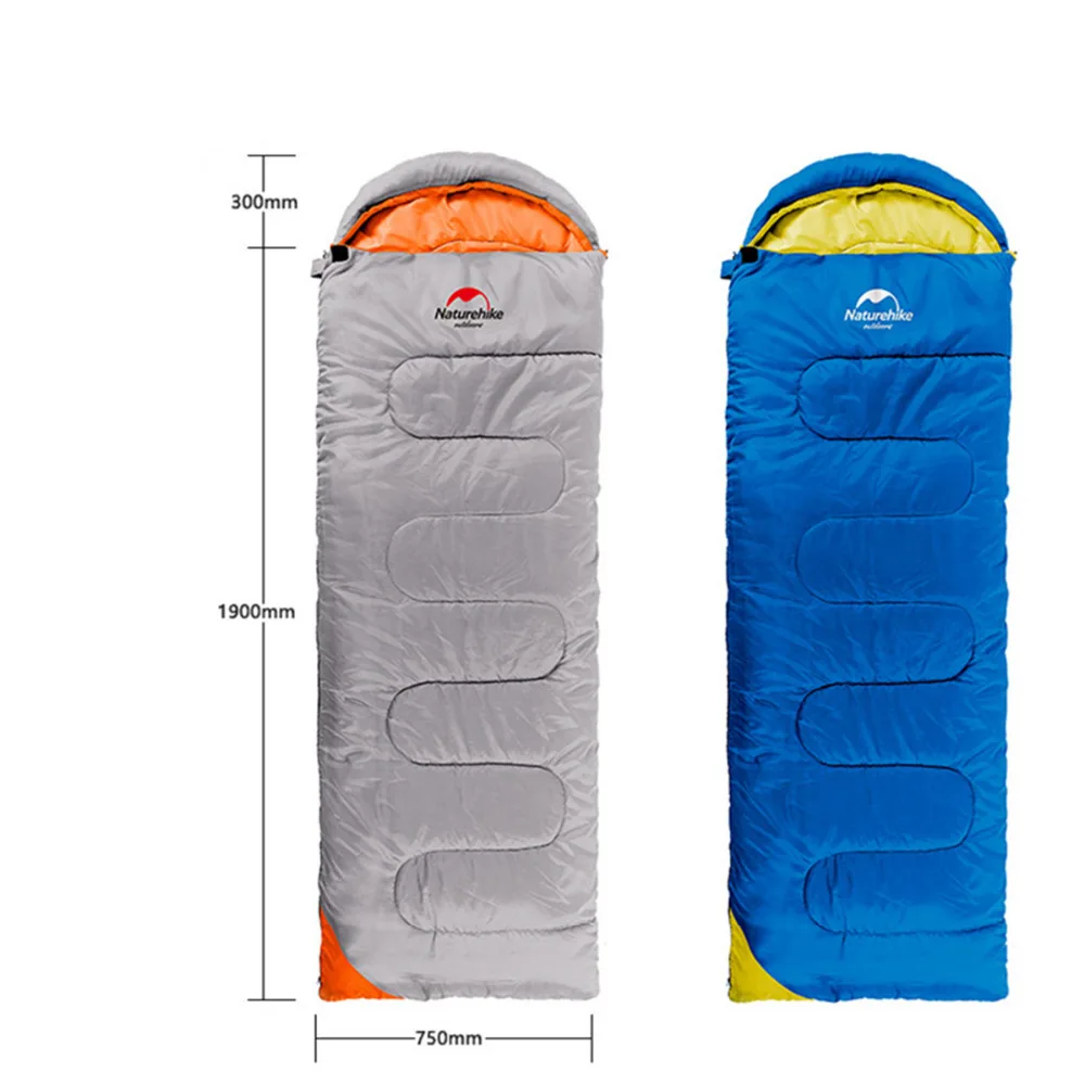NatureHike camping sleeping bag ultralight cotton multifuntion portable outdoor travel hiking envelope sleeping Bag with hat NatureHike camping sleeping bag ultralight cotton multifuntion portable outdoor travel hiking envelope sleeping Bag with hat