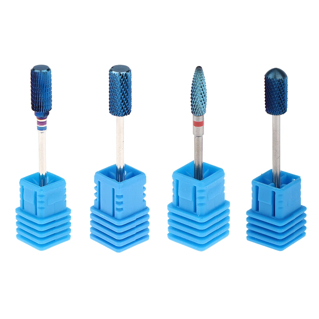 High Quality Tungsten Steel Drill Bit Set for Nails, Pack of 4
