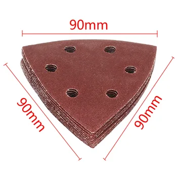 

50Pcs Sanding Sheets Paper Mouse Shanding Sheets Detail Sander Pads 40 60 80 100 120Grit Triangle Shanding Sheets Abrasive Tools